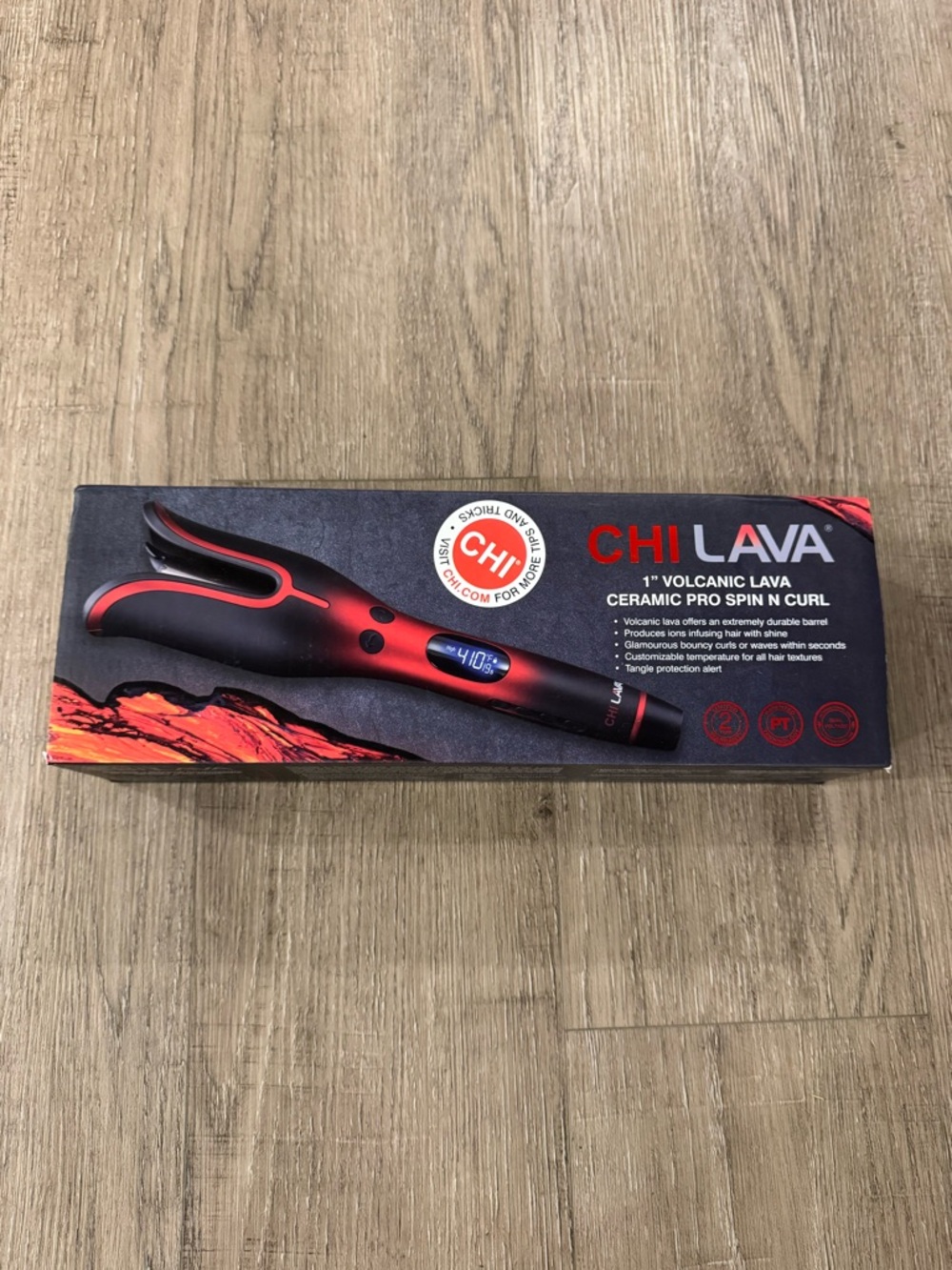 CHI Lava 1" Volcanic Lava Ceramic PRO Spin N Curl | USED ONCE